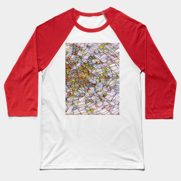 Shattered Romance made from Hearts (MD23Val006) Baseball T-Shirt by Maikell Designs